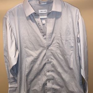 Mens grey button up shirt